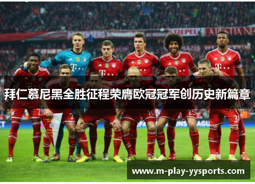 拜仁慕尼黑全胜征程荣膺欧冠冠军创历史新篇章 拜仁慕尼黑全胜征程荣膺欧冠冠军创历史新篇章